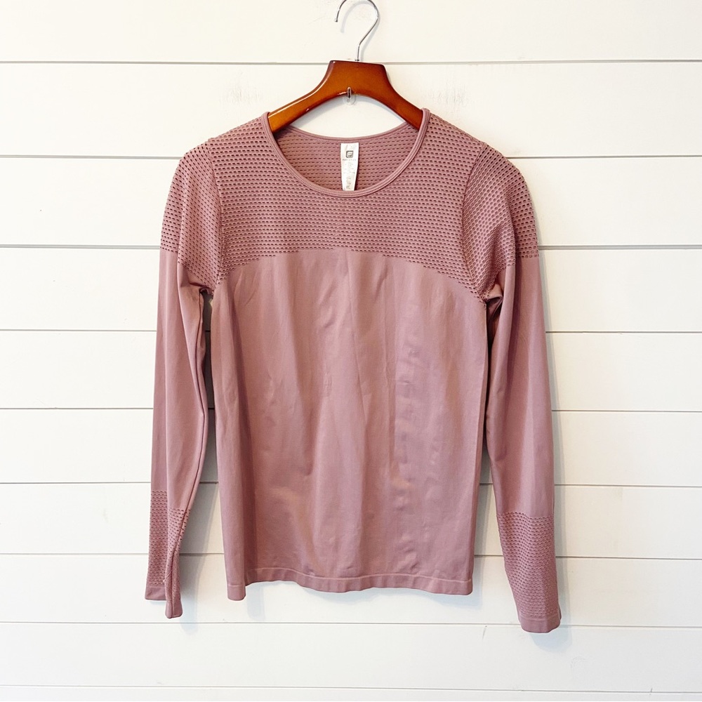 Fabletics | Musetta Long Sleeve Mesh Top Size Large